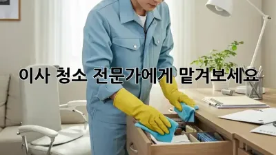 이사 청소? 전문가에게 맡겨보세요! ✨
